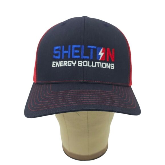 Shelton Energy Solutions Mesh Snapback Cap Trucker Embroidered Logo Baseball Hat - Picture 13 of 13